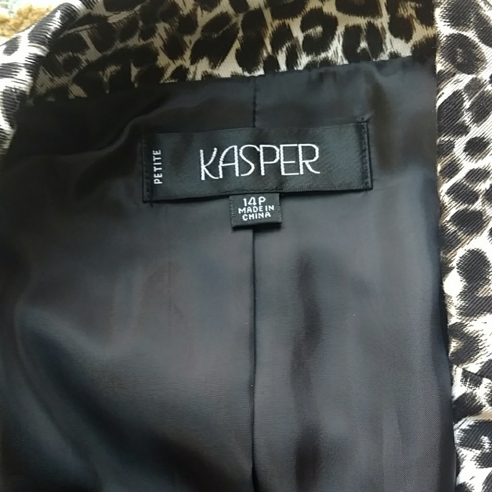Kasper Leopard Blazer - Picture 4 of 5